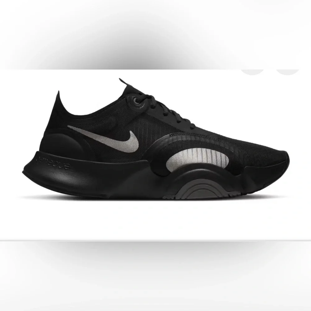 Nike Superrep Go Black iron Grey Sneakers with Silver Accents